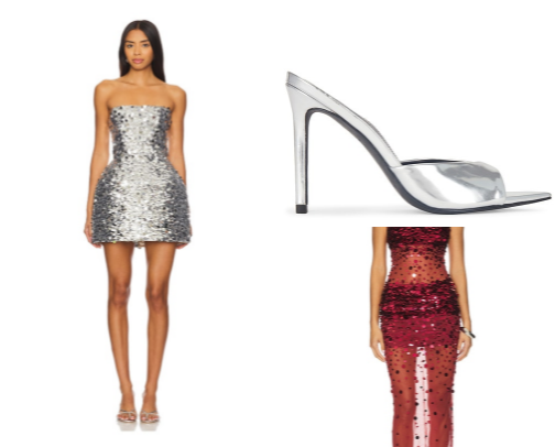 Chic & Sparkly Revolve Dresses for a glam night out✨ (I bought them all😌) cover photo collage