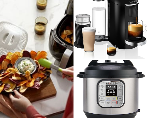 Home and kitchen gadgets cover photo collage