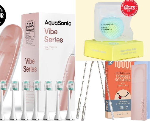 must haves if you want the cleanest mouth & whitest teeth cover photo collage