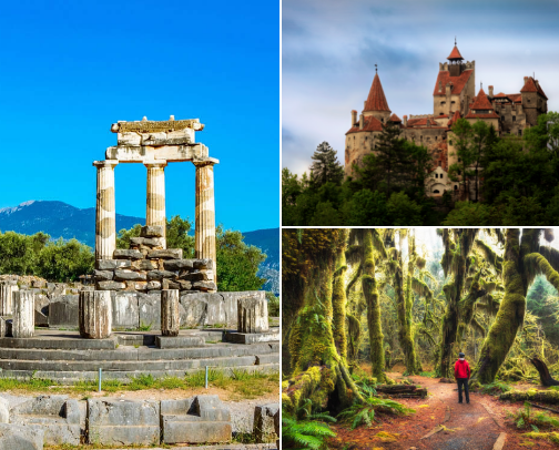 Arcane Destinations:  Places Steeped in Magic cover photo collage