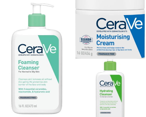 From problem skin, to clear skin cover photo collage