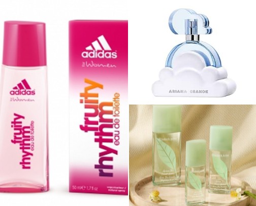 Feminine perfumes with great difference cover photo collage