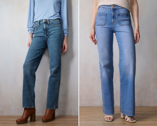 The jeans I’m wearing this fall cover photo collage
