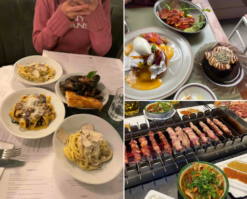 food that makes living in london worth it :) cover photo collage