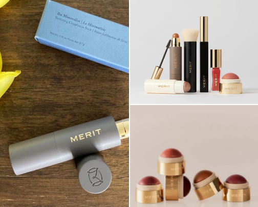 Beauty products for women in their 40s cover photo collage