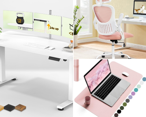 Affordable Home Office Setup Under $300🏢🖊️ cover photo collage