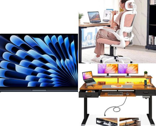 Home Office Essentials and Organization cover photo collage