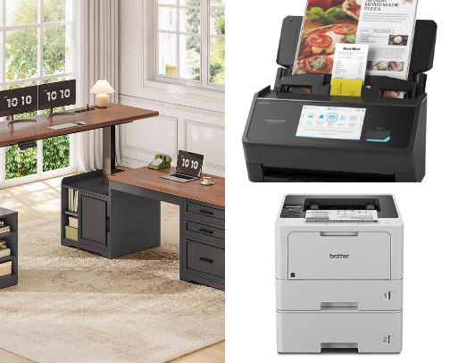 Home Office Equipment & Furniture cover photo collage