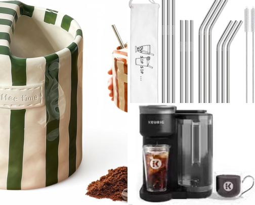 coffee bar must haves!☕️🤍 cover photo collage