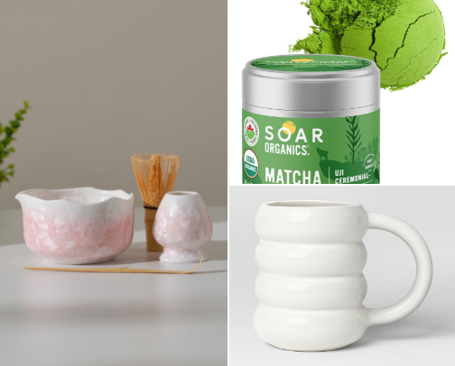 my morning matcha ritual 🍵⭐️ cover photo collage
