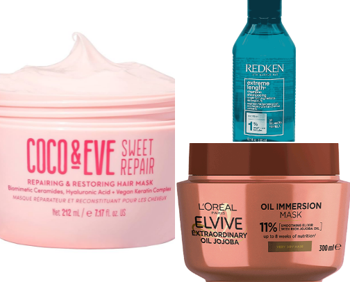 Best hair products for damaged hair cover photo collage