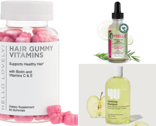 Extreme Hair Growth on a Drugstore Budget cover photo collage