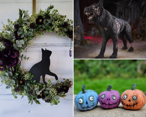 Halloween Decorations cover photo collage