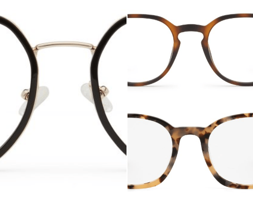 Eyeglasses cover photo collage