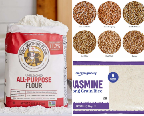 Stockpile Food List Plan. Don’t Panic! cover photo collage