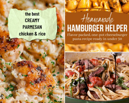 My favorite dinner recipes cover photo collage