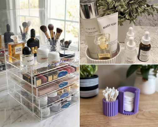Bathroom Counter Organization ✨ cover photo collage