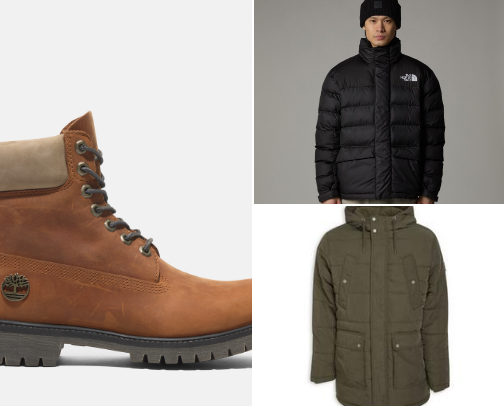 Winter gear cover photo collage