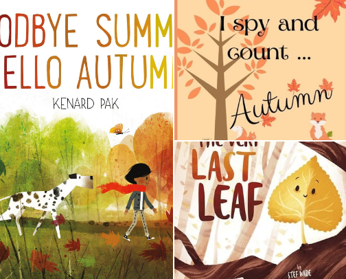 Fall / Autumn Kids Picture  Books cover photo collage