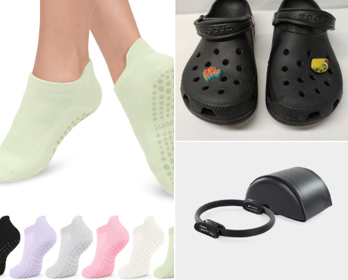 Pilates gear and accessories I love cover photo collage