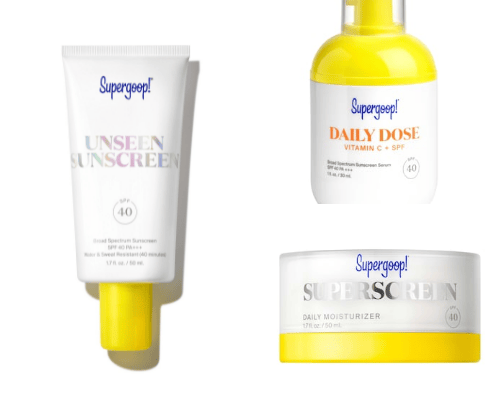 Favorite skincare cover photo collage