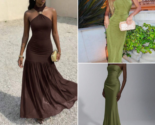 long dresses cover photo collage