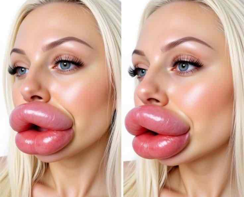How To Get Fuller Lips Without Ending Up Like This👆🏽😂 cover photo collage