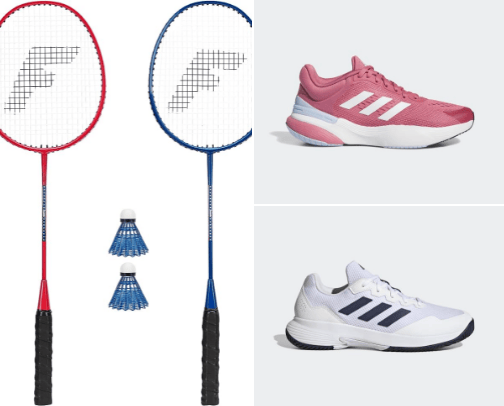 Badminton kit cover photo collage