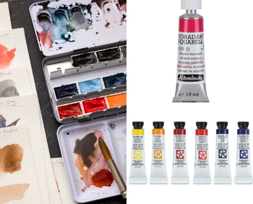 Watercolor Supplies cover photo collage