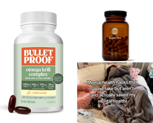 Small habits for a healthier mind cover photo collage