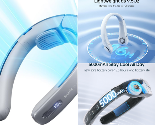 My list of Mini Portable Neck/Handheld Fan cover photo collage