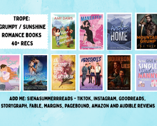 Grumpy Sunshine Adult Romance Book Recommendations 📚 cover photo collage