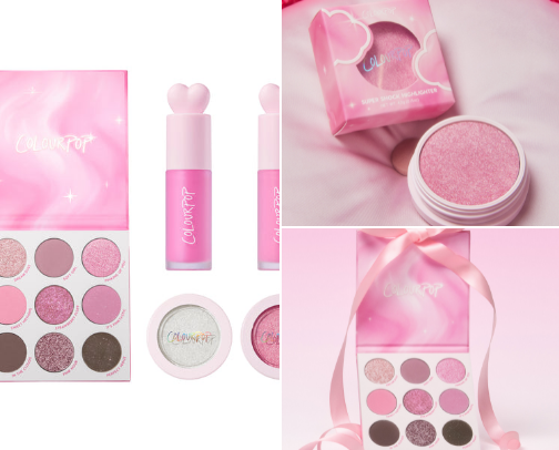 Dreamy Pink Make-up cover photo collage