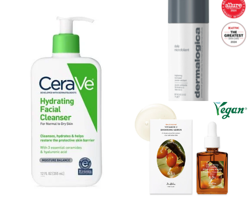 Daily skin care routine ✨ cover photo collage