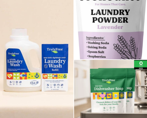 Easy Home Swaps for Low-Tox Living cover photo collage