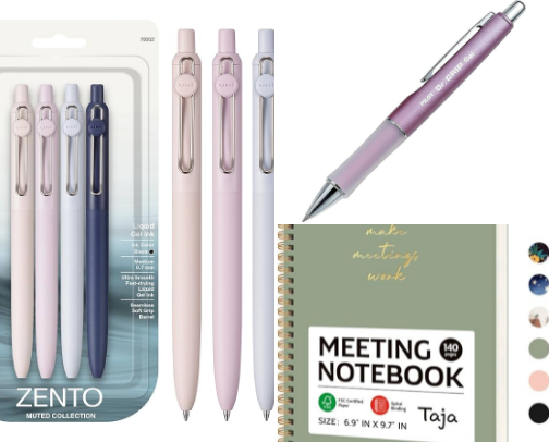 Turn your workspace into a place that inspires! From smooth-writing pens and sleek notebooks to organizers, planners, and desk essentials — we’ve got everything you need to make productivity look good. cover photo collage