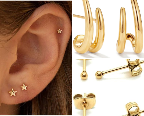 My favorite jewelry (gold edition) ✨ cover photo collage