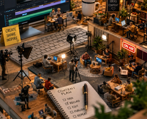AI Miniature Worlds: Creator Edition cover photo collage