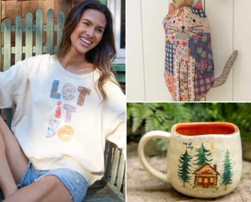 My favorite items from Natural Life (the store with a hippie vibe). cover photo collage