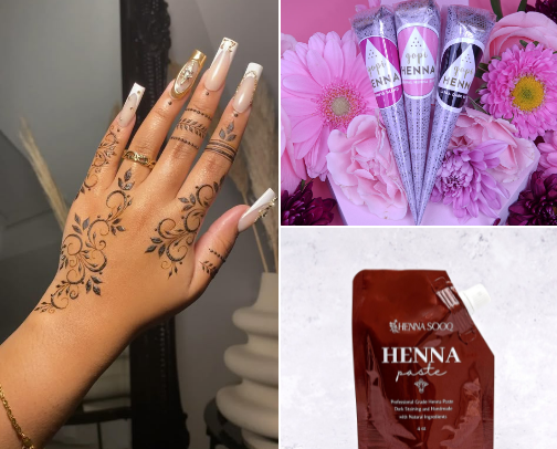 You're perfect guide to a henna side hustle cover photo collage