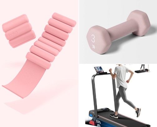 At home workout must haves 💪🏽👟🏋️‍♀️ cover photo collage