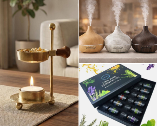Aroma therapy check list | all you need for a aroma therapy retreat cover photo collage