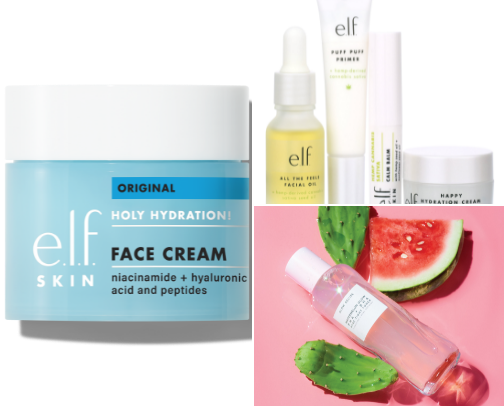 My skin care recs cover photo collage