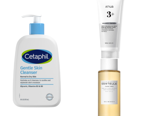 Skincare Routine for Oily Acne-Prone Skin | Hydrating & Lightweight Products cover photo collage
