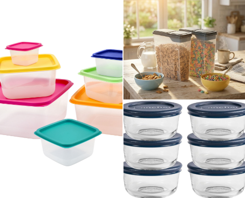 Groceries en orden: cositas útiles para ahorrar espacio y desperdiciar menos cover photo collage