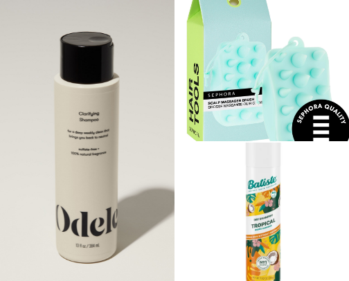 Hair products for oily hair cover photo collage