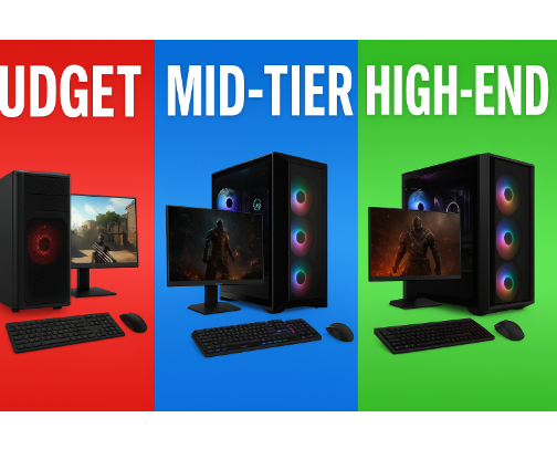 1440p PC Builds: Budget, Mid, High-End cover photo collage