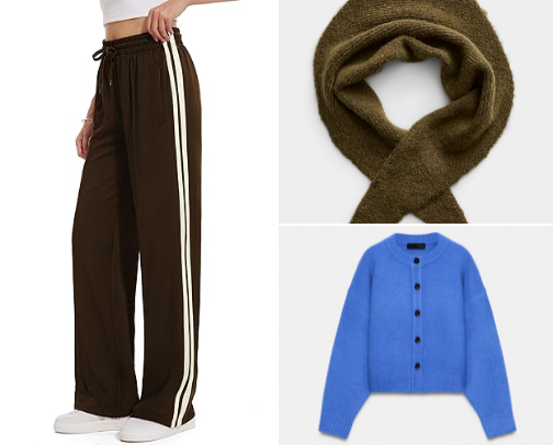 My colorful work-from-home, curvy creative wardrobe cover photo collage