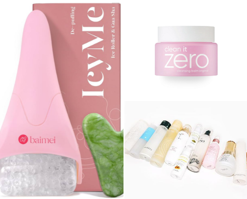 Beauty Rituals That Give Instant Glow” cover photo collage