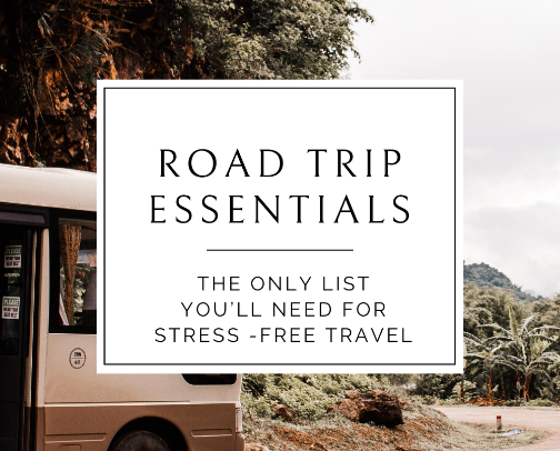 The Only Road Trip Essentials List You'll Need cover photo collage